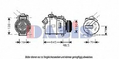 AKS DASIS 851808n -  Компрессор, кондиционер